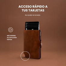 Cargar imagen en el visor de la galería, Billetera Slim Color - Café