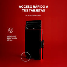 Cargar imagen en el visor de la galería, Billetera Slim Black - Red