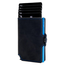 Cargar imagen en el visor de la galería, Billetera Slim Black - Blue