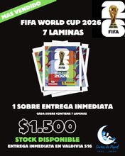 Cargar imagen en el visor de la galería, 1 SOBRE (7 LAMINAS) FIFA WORLD CUP 2026 RETIRO Y VENTA PRESENCIAL VALDIVIA 516 LOS ANGELES
