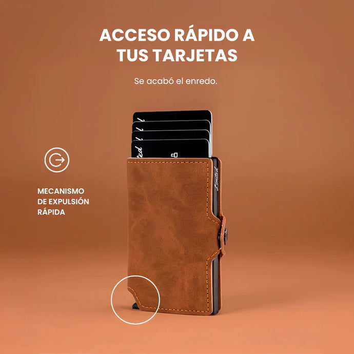 Billetera Slim Color - Caramel Black