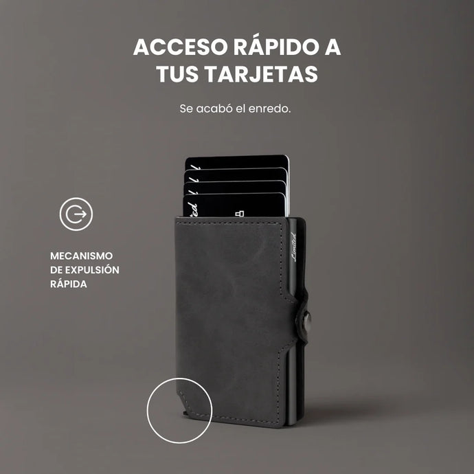 Billetera Slim Color - Gris