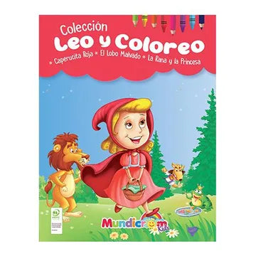 LEO Y COLOREO: LA CAPERUCITA ROJA EL LOBO MALVADO LA RANA Y LA PRINCESA