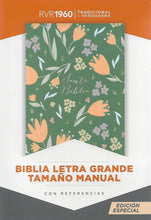 Cargar imagen en el visor de la galería, BIBLIA RVR1960 LETRA GRANDE TAMAÑO MANUAL (TAPA IMITACIÓN PIEL - VERDE)
