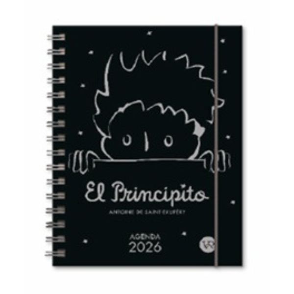 AGENDA EL PRINCIPITO 2026: NEGRA - Antoine de Saint-Exupéry