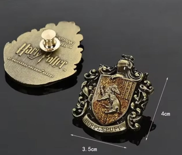 Pin de escudo de Hufflepuff (harry potter)