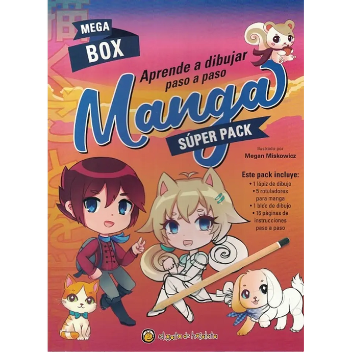 Mega Box: Aprende a dibujar paso a paso manga