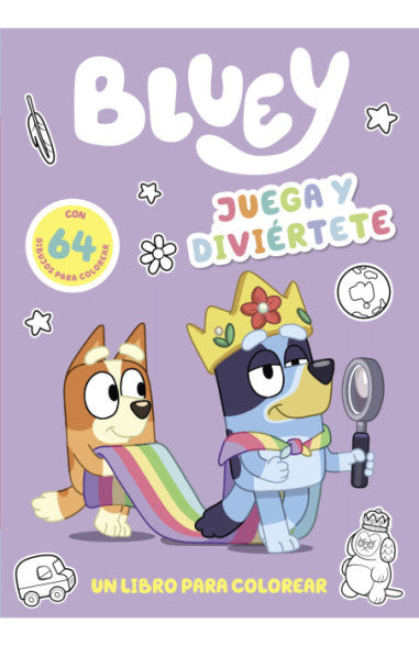 Bluey: Juega y diviértete ( libro para colorear)