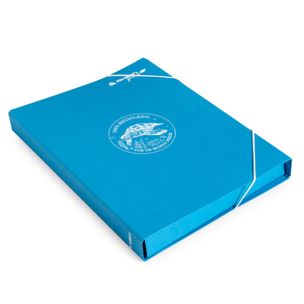 Carpeta Color Kraft Especial Fuelle (azul)