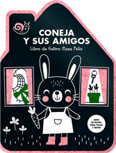Cargar imagen en el visor de la galería, Coneja y sus amigos. Libro de fieltro Casa Feliz - Tanja Louwers
