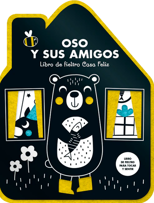 Oso y sus amigos. Libro de fieltro Casa Feliz - Tanja Louwers
