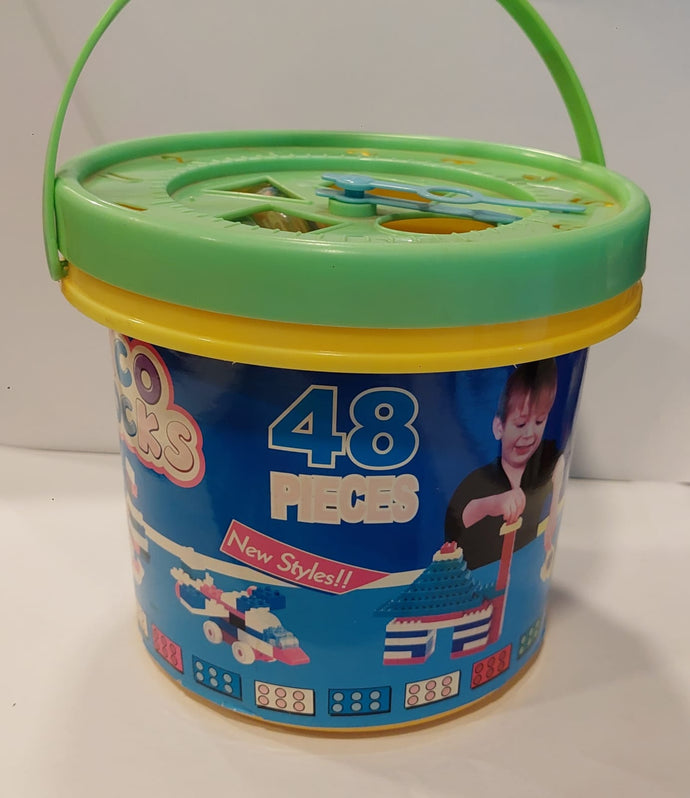 Balde legos 48 piezas