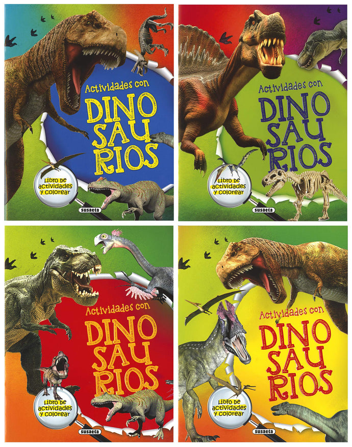 Pack actividades con dinosaurios (4 títulos)