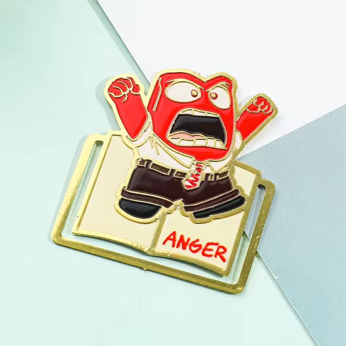 Marcapáginas metálico Intensamente Anger