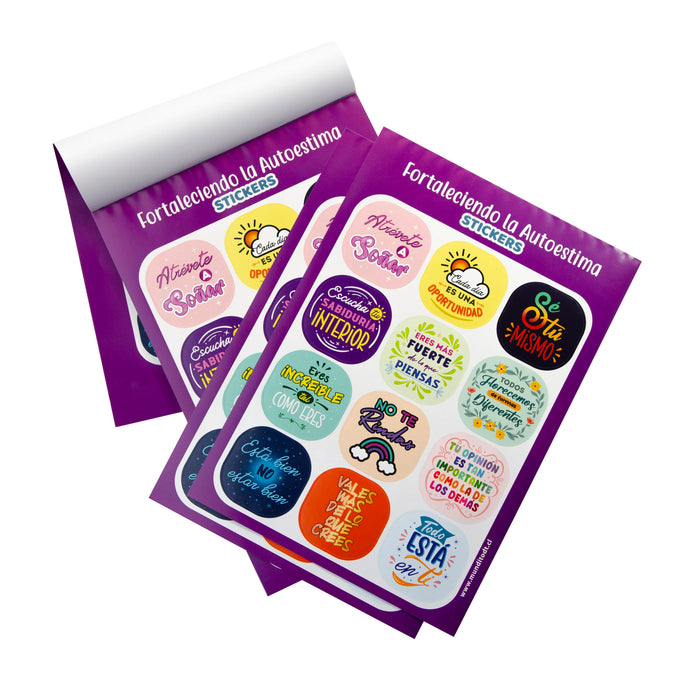 Stickers Fortaleciendo la Autoestima - Mundito DT