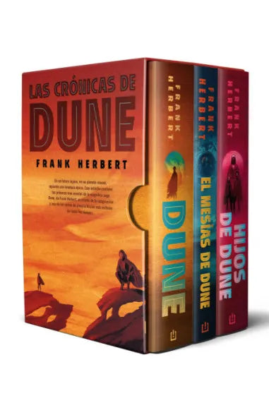 Trilogía Dune, edición de lujo (estuche con: Dune | El mesías de Dune | Hijos de Dune) - Frank Herbert