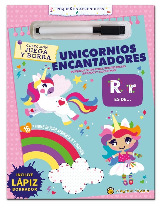 Unicornios encantadores (Juega y borra)