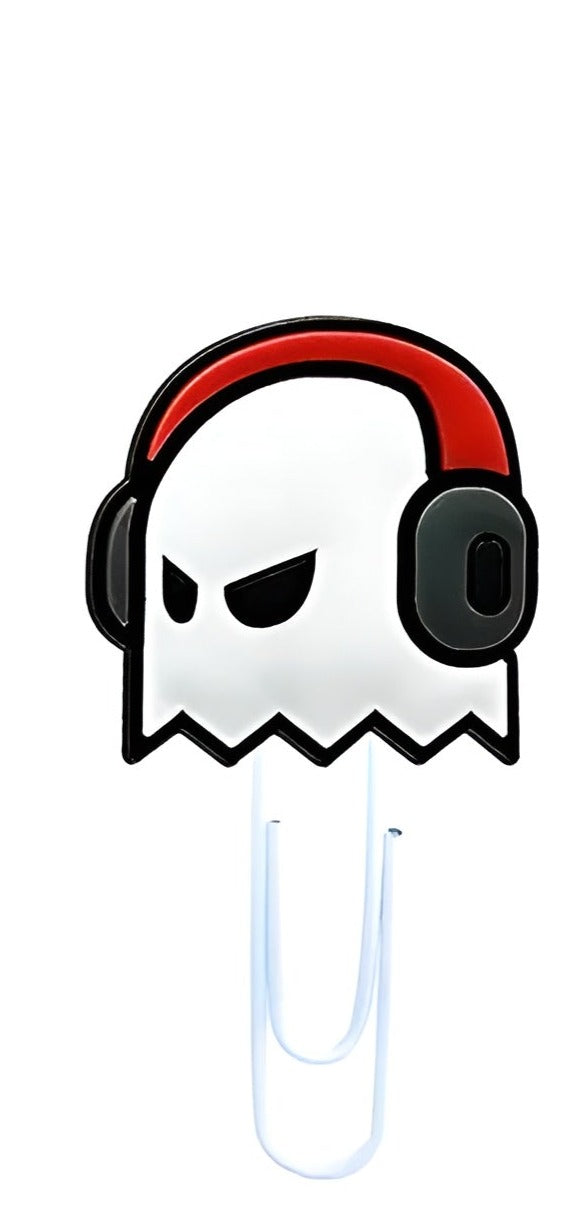 Marcapáginas fantasma audifonos rockero