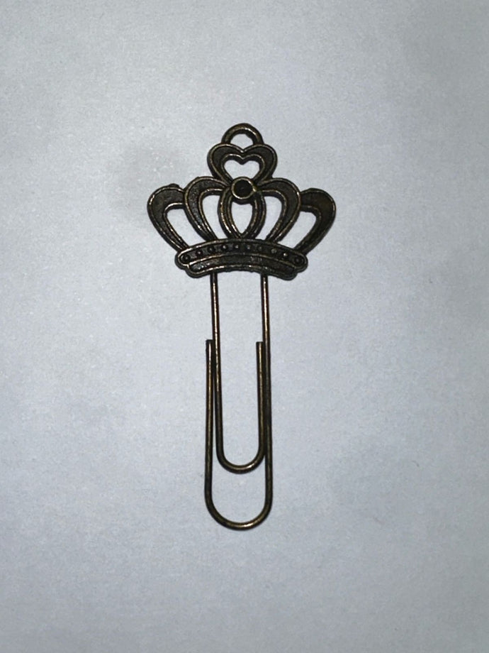 Marcapáginas Metalico Corona