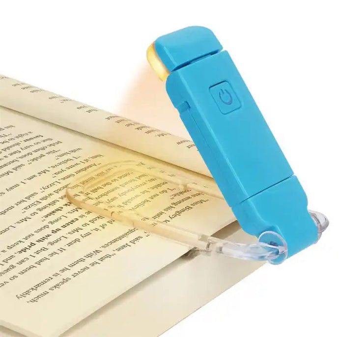 Lampara de lectura celeste (recargable)