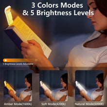 Cargar imagen en el visor de la galería, Lampara de lectura recargable Luz led con intensidad y color regulable ( 3 colores)
