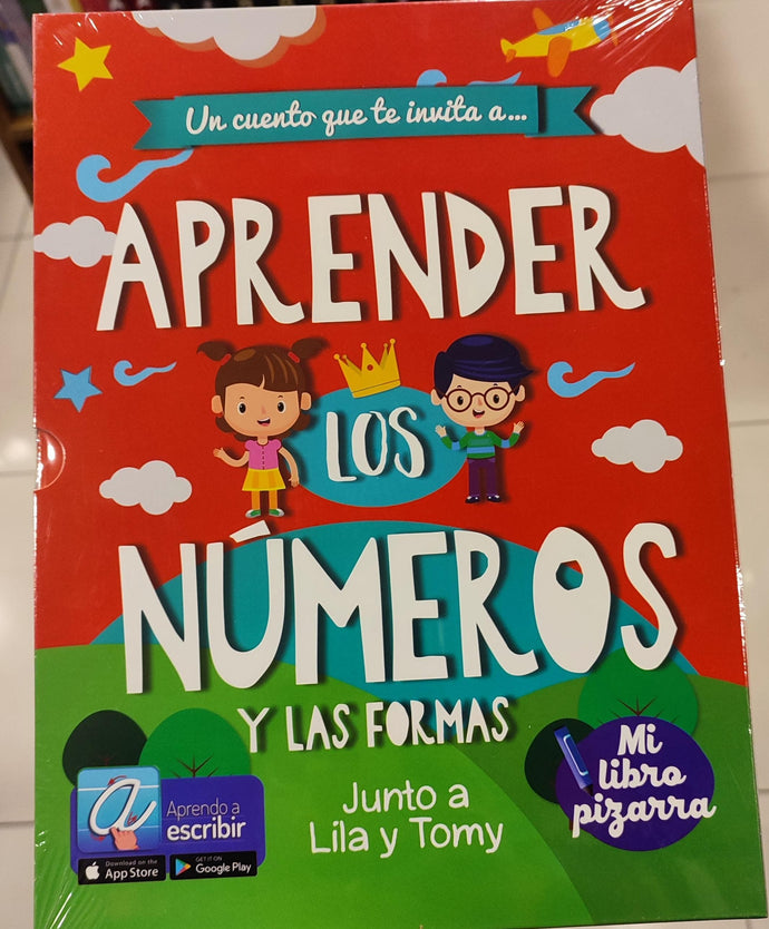 Aprender Los Números y las formas - libro pizarra