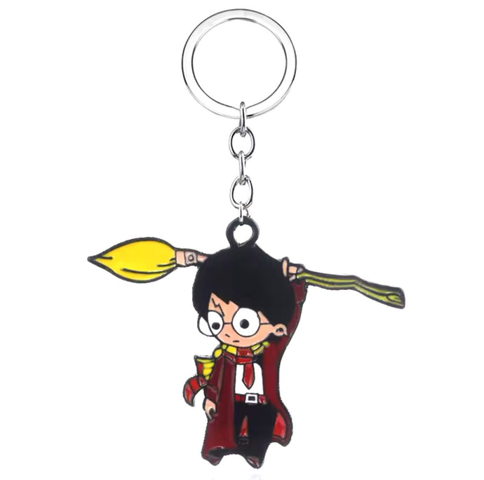 Llavero Harry Potter y escoba voladora