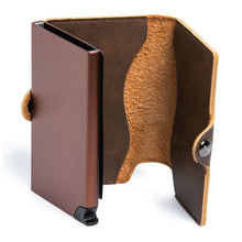 Cargar imagen en el visor de la galería, Billetera Slim Color - Café
