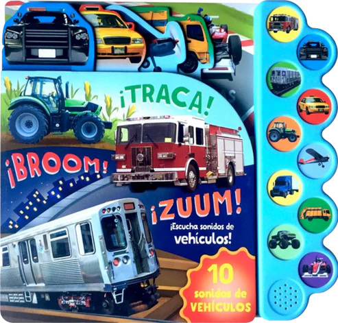 10 Sonidos de vehículos ¡Traca! ¡Broom! ¡Zuum!