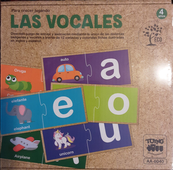 Colección Eco- Educativa. Para crecer jugando - Las Vocales