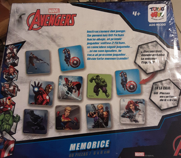 Memorice, Marvel Avengers