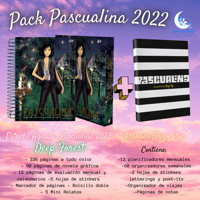 Promoción Planner + Agenda Pascualina 2022 Deep Forest