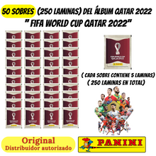 Cargar imagen en el visor de la galería, Pack 50 Sobres - Láminas Mundial 2022 &#39;&#39;World Cup Qatar 2022&#39;&#39; (ENTREGA INMEDIATA)
