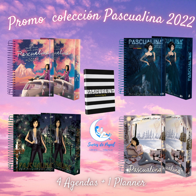 Promoción colección 4 Agendas Pascualina 2022 + Planner