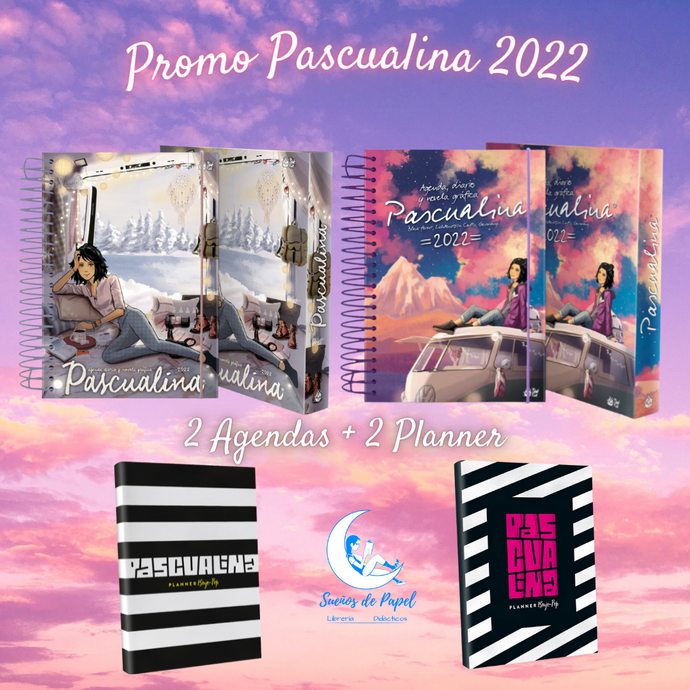 Promoción 2 Planner + 2 Agendas Pascualina 2022 ( Sunrise y Road Trip )