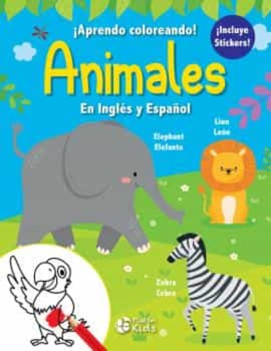 Animales En Inglés y Español (¡Aprendo coloreando!)