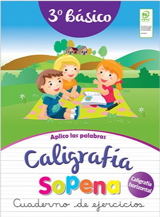 Cuaderno caligrafía horizontal  3º básico - Sopena
