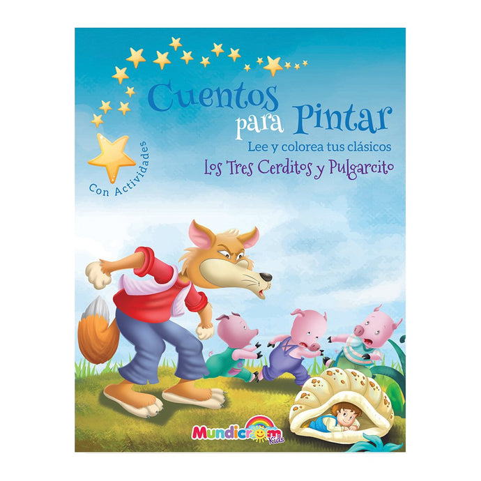 Cuentos para pintar: Pulgarcito y Los tres cerditos
