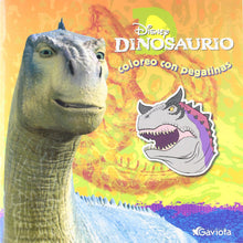 Cargar imagen en el visor de la galería, Dinosaurio: Coloreo con pegatinas
