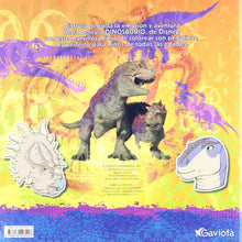 Cargar imagen en el visor de la galería, Dinosaurio: Coloreo con pegatinas
