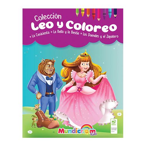 Leo y coloreo: La cenicienta, La bella y la bestia, Los duendes y el zapatero