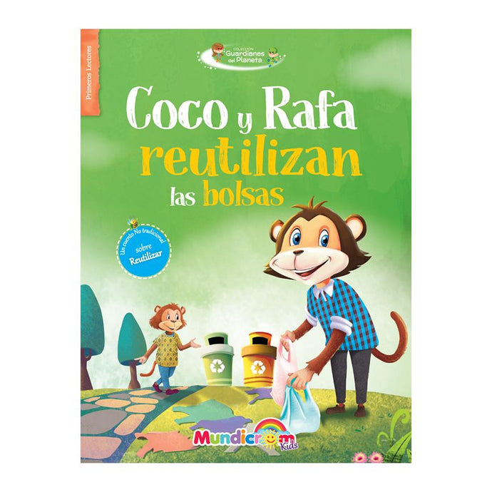Coco y Rafa reutilizan bolsas (guardianes del planeta)