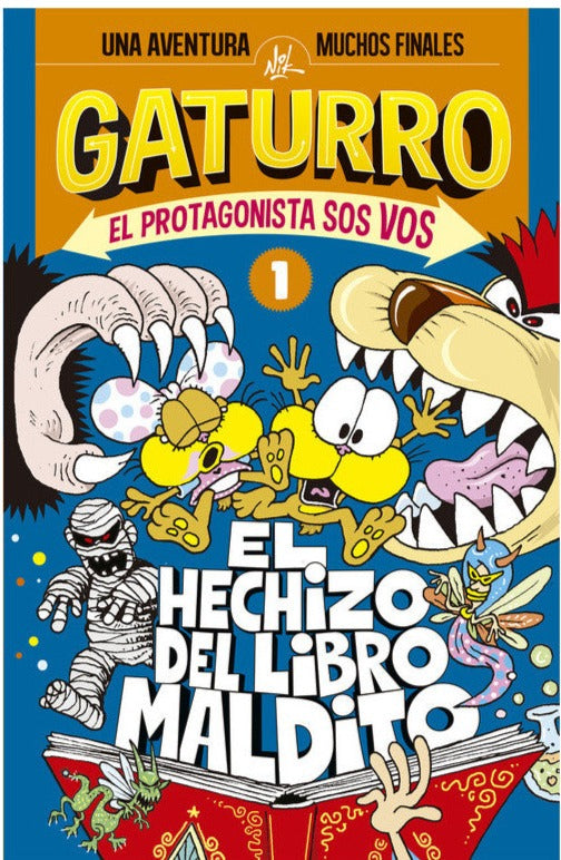 El hechizo del libro maldito (Gaturro. El protagonista sos vos 1) - Nik