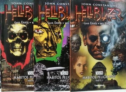 Hellblazer: Hábitos peligrosos (Tomo 1 al 3) - Garth Ennis & Will Simpson