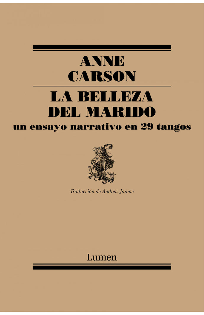 La belleza del marido - Anne Carson