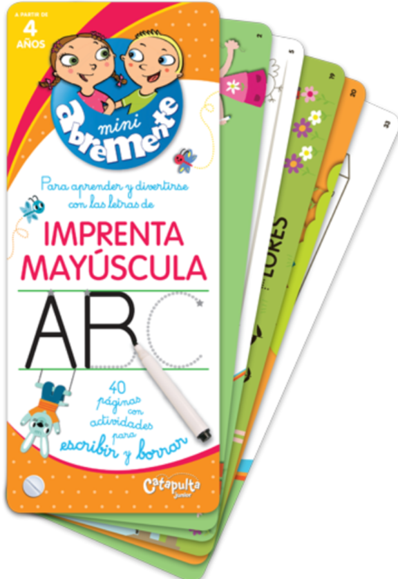 Mini abremente: imprenta mayúscula