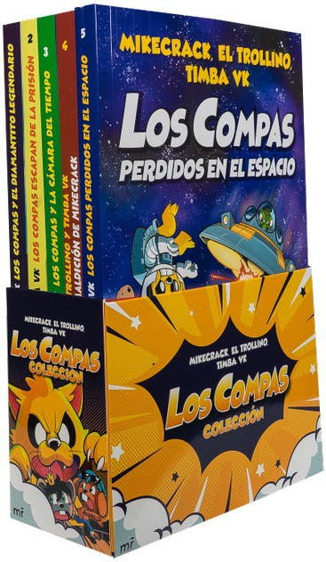 Pack Los compas 5 Tomos - Mikecrack, El Trollino y Timba Vk